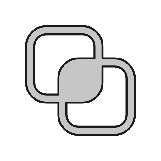 Intersect outline icon, outline style, from Glyphs