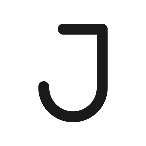 J bold icon, bold style, from Glyphs