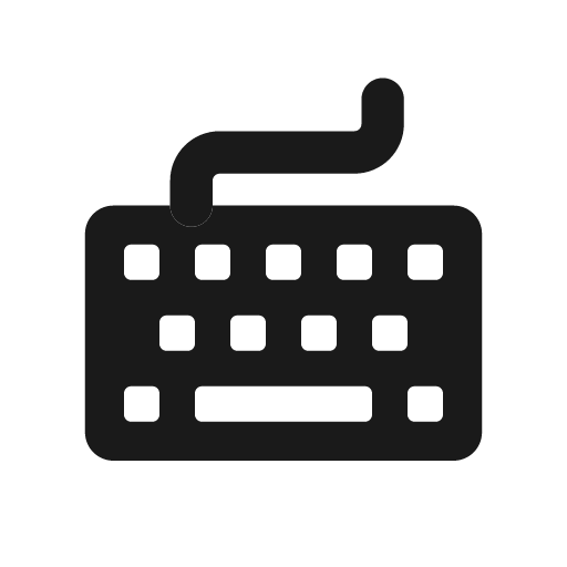 Keyboard bold icon, bold style, from Glyphs