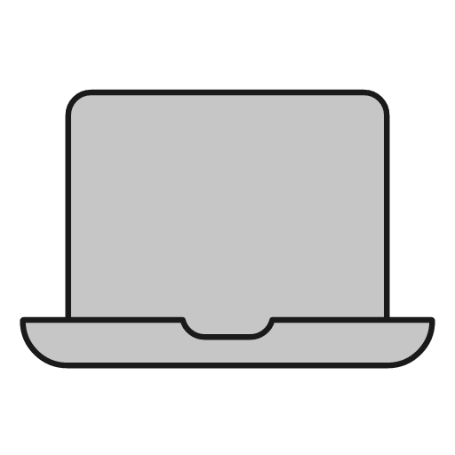Laptop duo icon, line style, from Glyphs