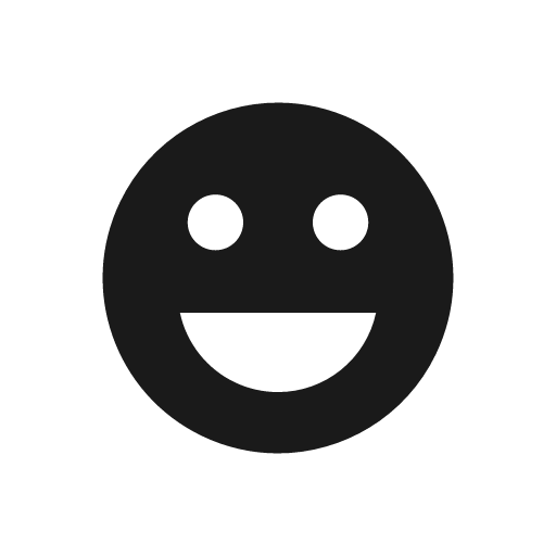 Laugh bold icon, bold style, from Glyphs