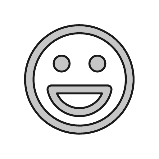 Laugh outline icon, outline style, from Glyphs