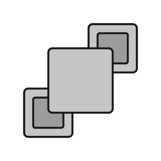 Layer front duo icon, line style, from Glyphs