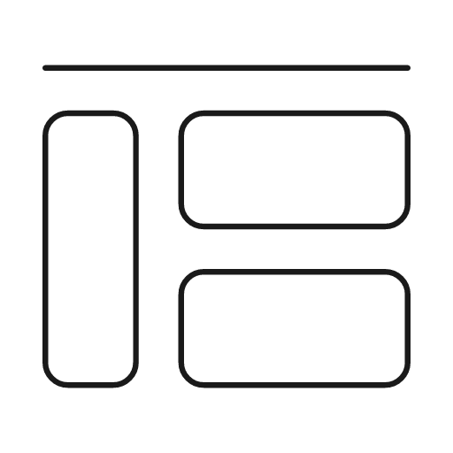 Layout 2 icon, line style, from Glyphs