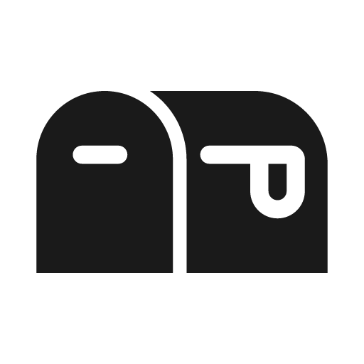 Mailbox bold icon, bold style, from Glyphs