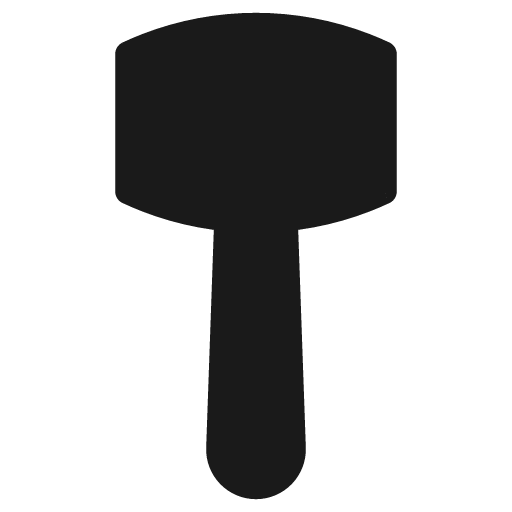 Mallet bold icon, bold style, from Glyphs