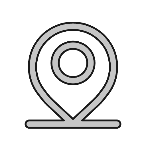 Map marker line outline icon, outline style, from Glyphs
