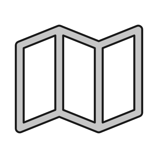 Map outline icon, outline style, from Glyphs