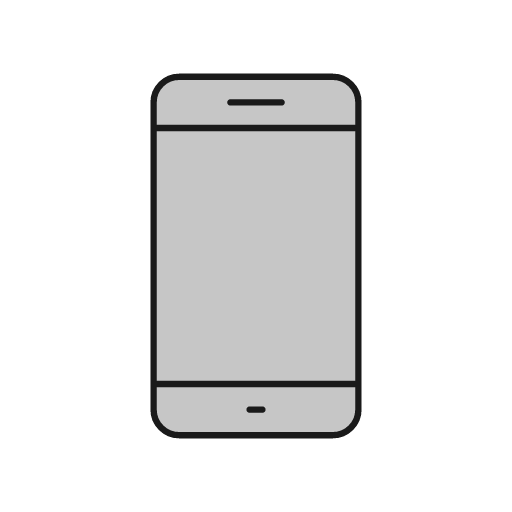 Mobile 1 duo icon, line style, from Glyphs