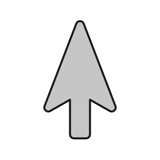 Mouse pointer duo icon, line style, from Glyphs