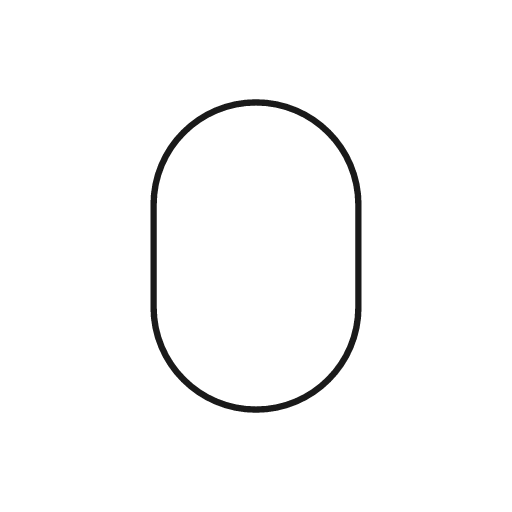 O icon, line style, from Glyphs