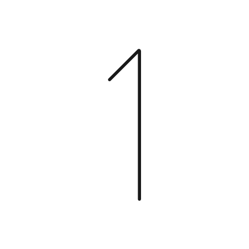 One icon, line style, from Glyphs