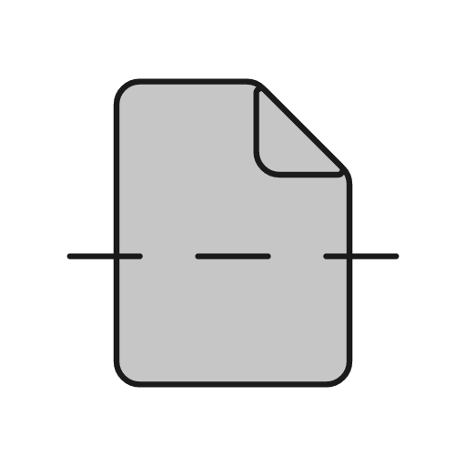 Page break duo icon, line style, from Glyphs