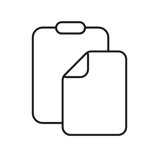 Paste icon, line style, from Glyphs