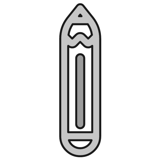 Pencil 1 outline icon, outline style, from Glyphs