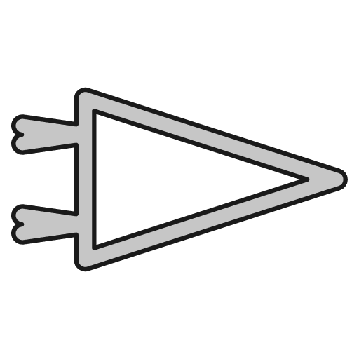 Pennant outline icon, outline style, from Glyphs