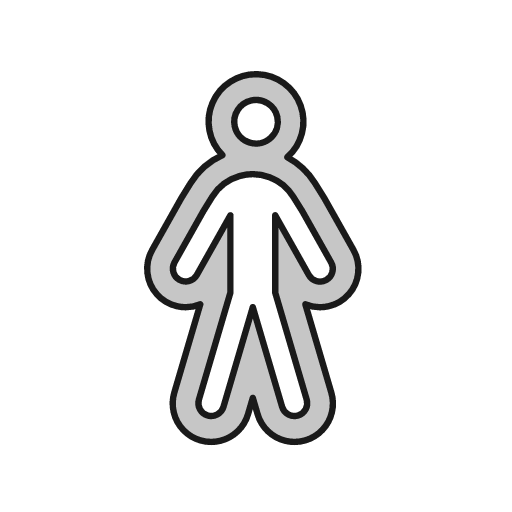 Person outline icon, outline style, from Glyphs