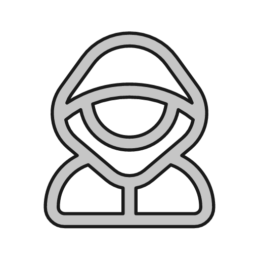 Person private outline icon, outline style, from Glyphs