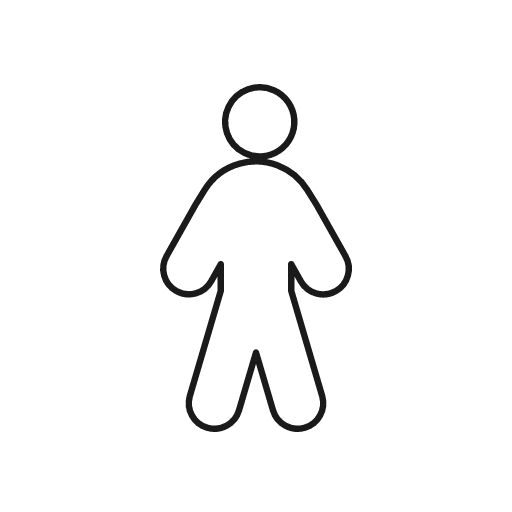 Person icon, line style, from Glyphs