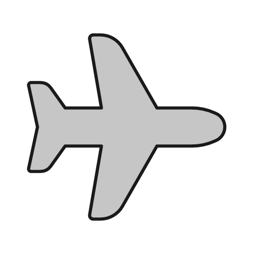 Plane duo icon, line style, from Glyphs