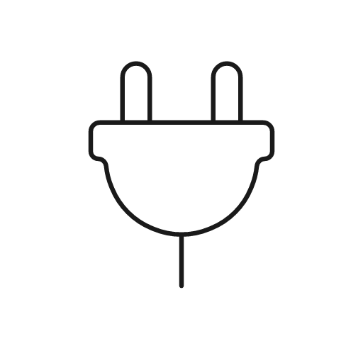 Plug icon, line style, from Glyphs