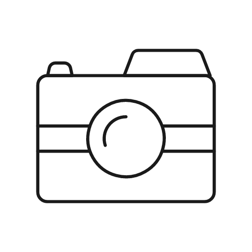 Polaroid icon, line style, from Glyphs