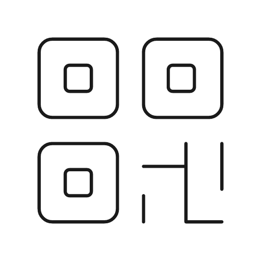 Qr icon, line style, from Glyphs