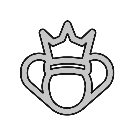 Queen outline icon, outline style, from Glyphs