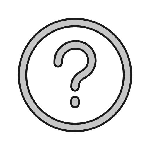 Question circle outline icon, outline style, from Glyphs