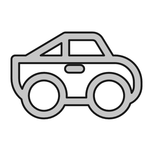 Race car outline icon, outline style, from Glyphs
