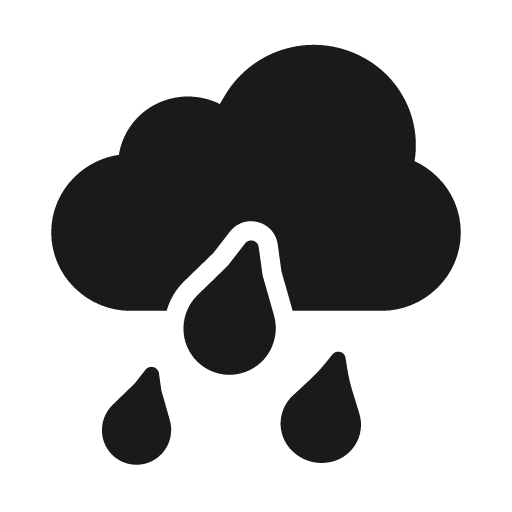 Rain 1 bold icon, bold style, from Glyphs