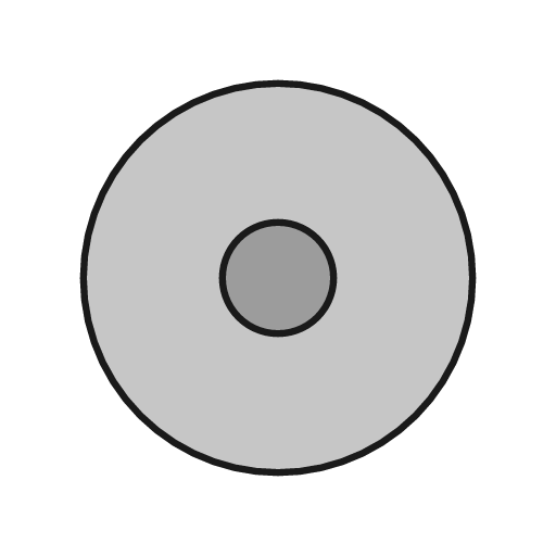 Record duo icon, line style, from Glyphs