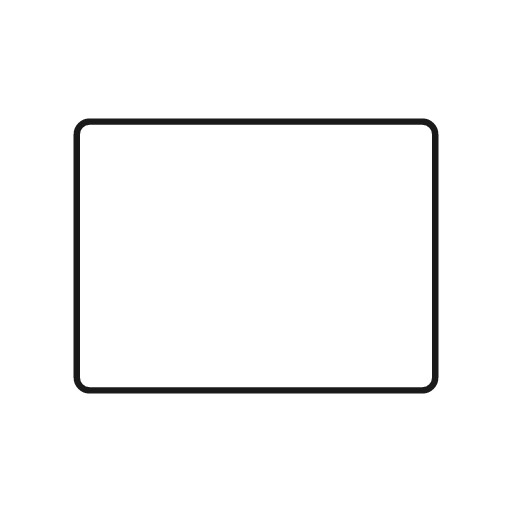 Rectangle icon, line style, from Glyphs