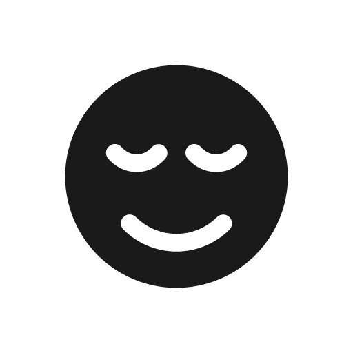 Relax bold icon, bold style, from Glyphs