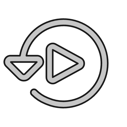 Replay outline icon, outline style, from Glyphs