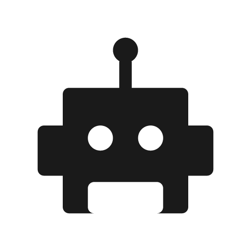 Robot head bold icon, bold style, from Glyphs
