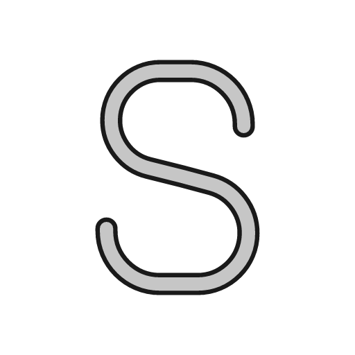 S outline icon, outline style, from Glyphs