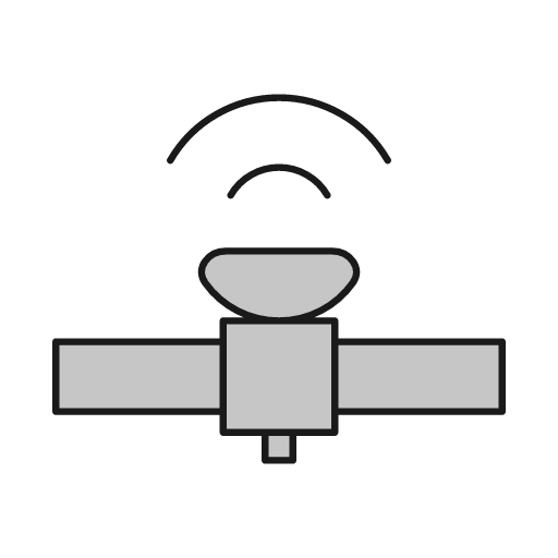 Satellite duo icon, line style, from Glyphs