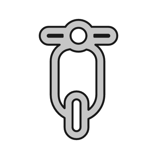 Scooter outline icon, outline style, from Glyphs