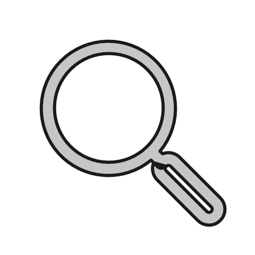 Search outline icon, outline style, from Glyphs