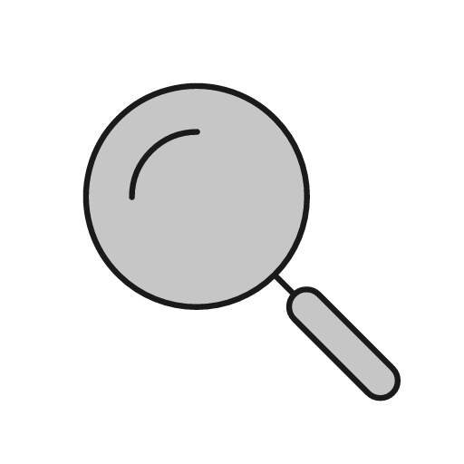 Search tint duo icon, line style, from Glyphs