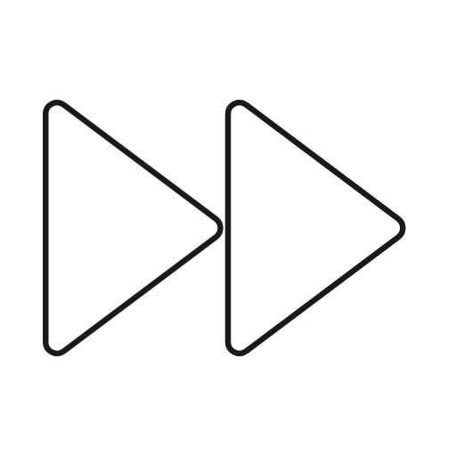 Seek skip icon, line style, from Glyphs