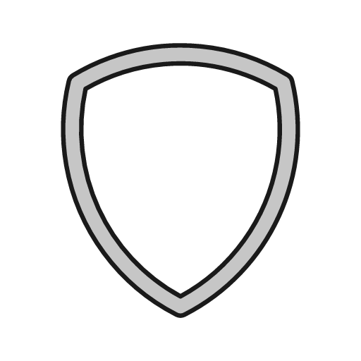 Shield 1 outline icon, outline style, from Glyphs