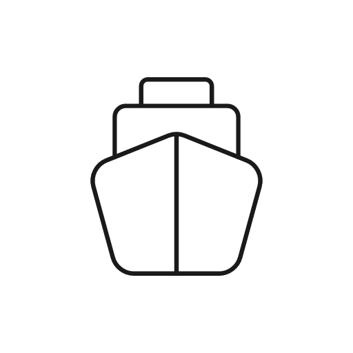 Ship icon, line style, from Glyphs