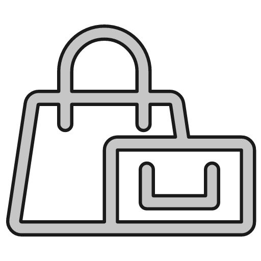 Shopping bags outline icon, outline style, from Glyphs