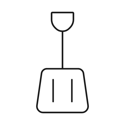 Shovel snow icon, line style, from Glyphs