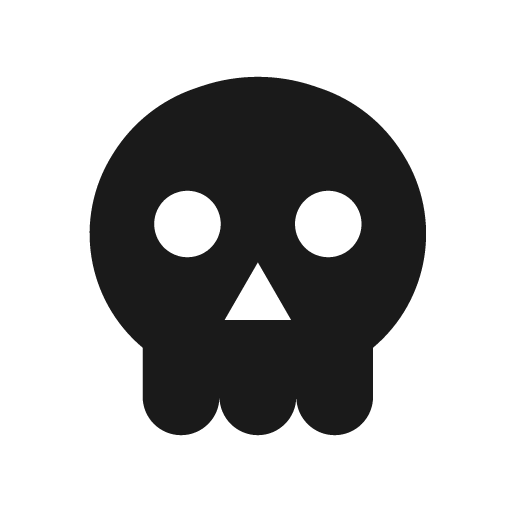Skull 1 bold icon, bold style, from Glyphs