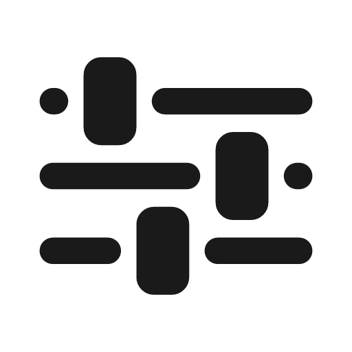Sliders bold icon, bold style, from Glyphs