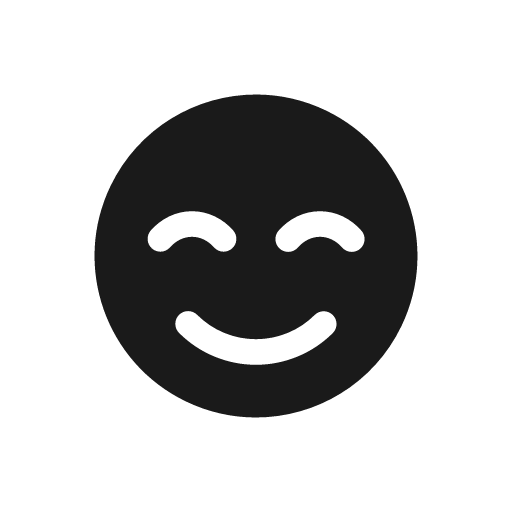 Smile beam bold icon, bold style, from Glyphs