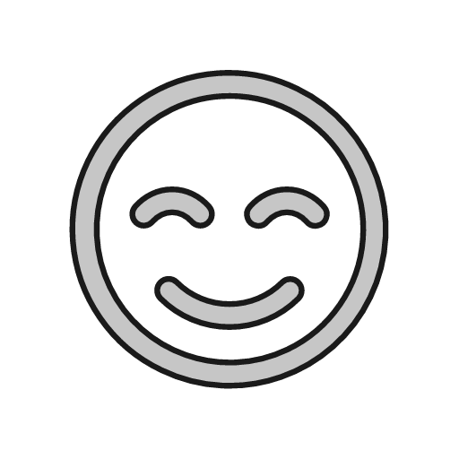 Smile beam outline icon, outline style, from Glyphs